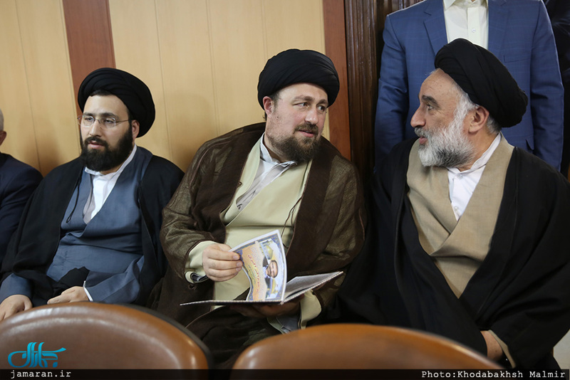 حضور سید حسن خمینی در مراسم ختم والده حجت الاسلام والمسلمین آشتیانی 