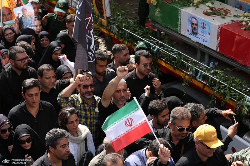 مراسم تشییع شهدای جنگ تحمیلی رژیم صهیونیستی در تهران-5
