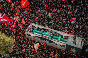تشییع پیکر مطهر رهبر شهید انقلاب اسلامی در مشهد مقدس