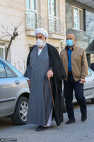 مراسم تشییع همسر آیت الله ری شهری با حضور سید حسن خمینی