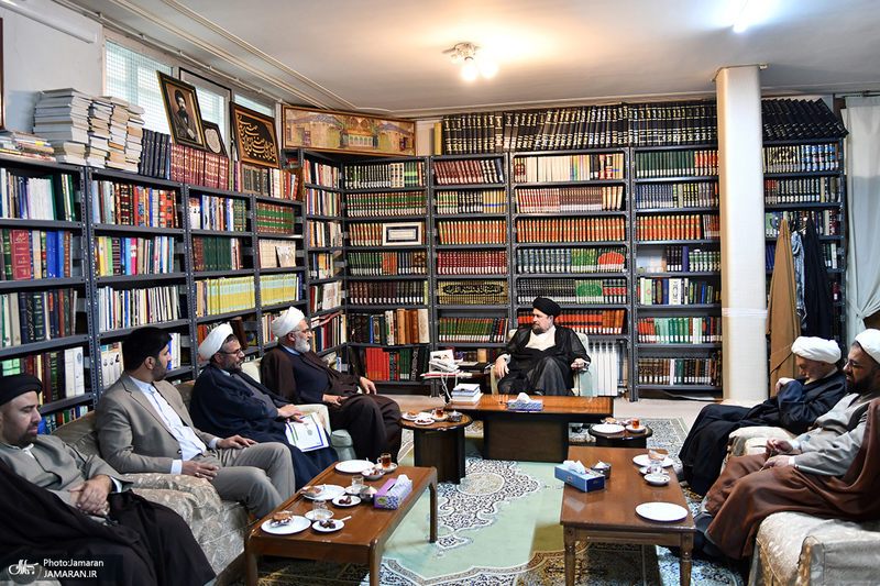 دیدار مدیر حوزه علمیه خراسان با سید حسن خمینی