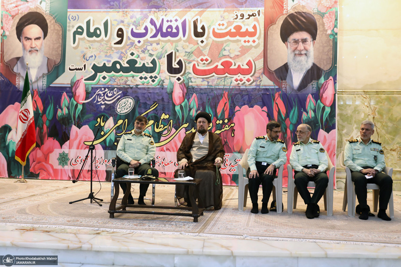 مراسم تجدید میثاق فرماندهان و کادر فراجا با آرمان‌های امام راحل
