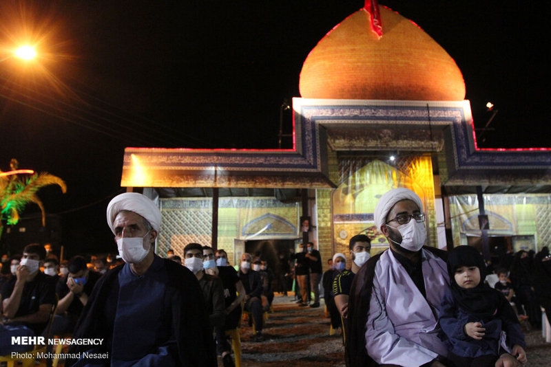 مراسم عزاداری شب چهارم محرم در بندرگز