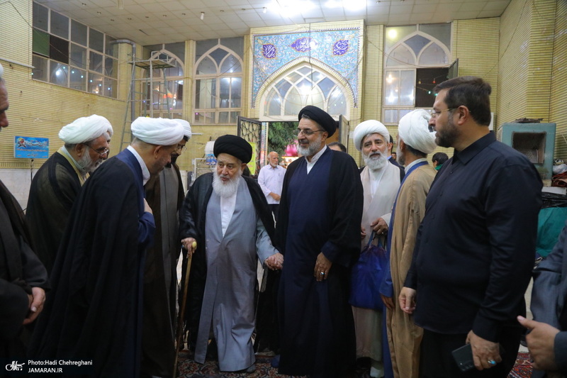 مراسم ترحیم آیت الله العظمی محفوظی (ره) در مسجد رفعت قم