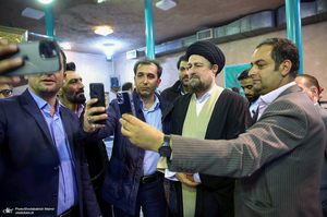 دیدار اعضای حزب مردم‌سالاری با سید حسن خمینی