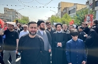 حضور سید احمد خمینی در تشییع شهدای اقتدار