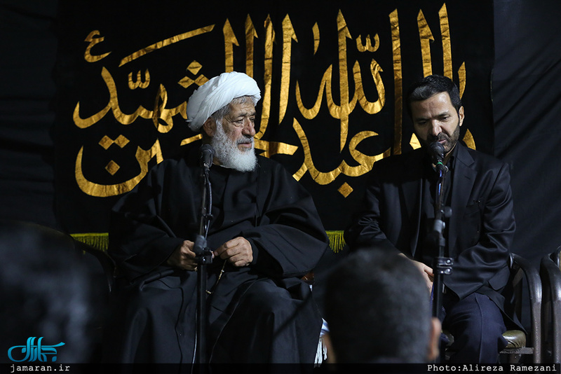 مراسم عزاداری شب بیست و هشتم صفر در محضر استاد امجد