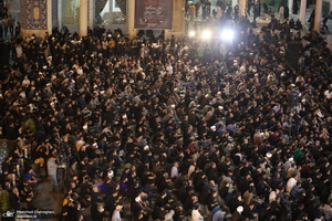 مراسم عزاداری شهادت امام جعفر صادق (ع) در مسجد اعظم قم