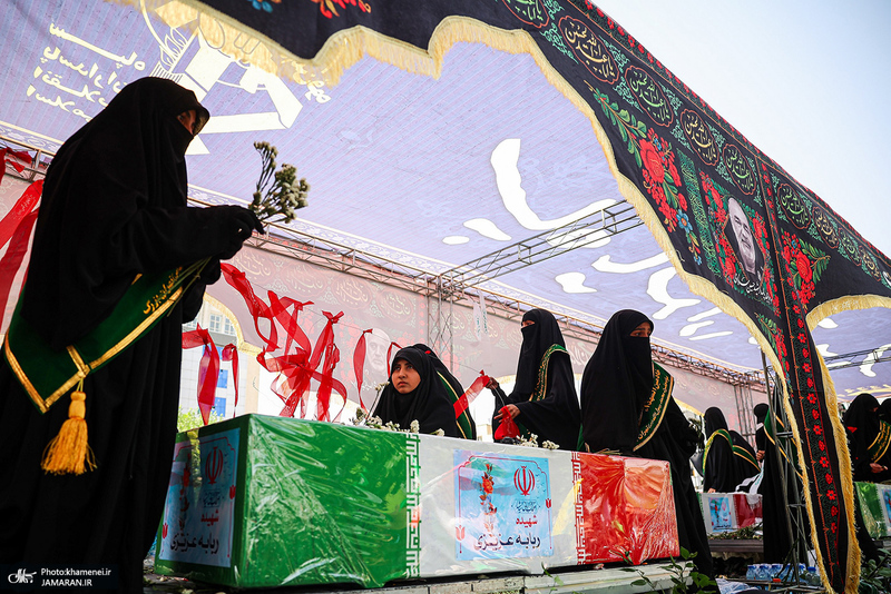 مراسم تشییع شهدای جنگ تحمیلی رژیم صهیونیستی در تهران-7