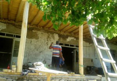 مرمت خانه تاریخی معین الدین در روستای اندج آغاز شد