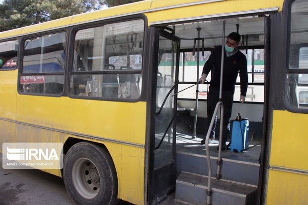 ناوگان حمل و نقل شهری شهرکرد هر روز گندزدایی می‌شود