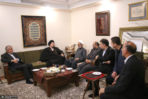 حضور سید حسن خمینی در منزل مرحوم زهرا شجاعی
