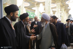 مراسم سومین سالگرد ارتحال آیت الله العظمی علوی گرگانی (ره) در مسجد اعظم قم‎