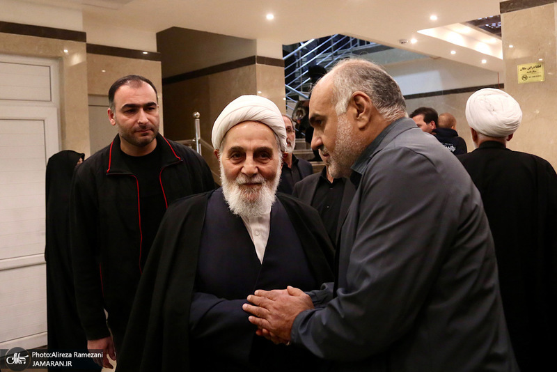 مراسم ختم مادر همسر حجت السلام ‌و المسلمین علی اکبر ناطق نوری و عباس آخوندی