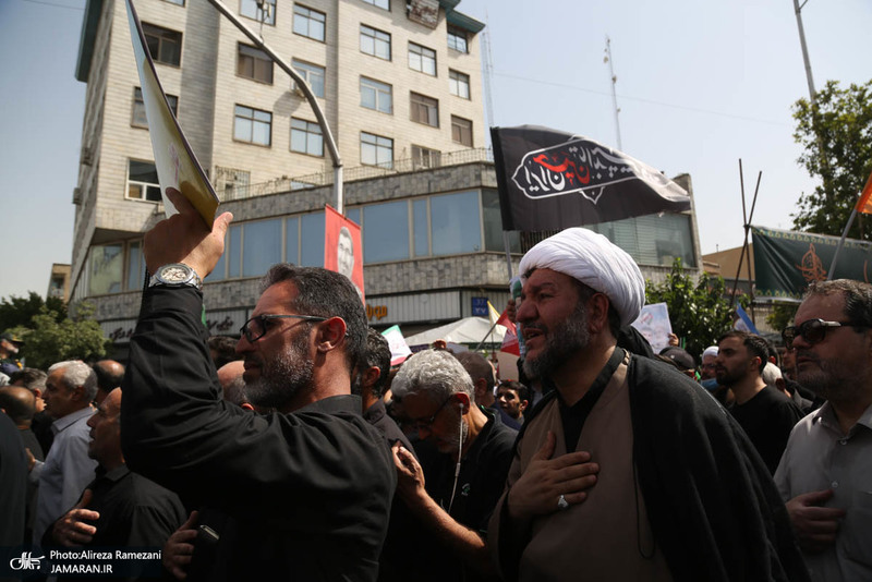 مراسم تشییع شهدای جنگ تحمیلی رژیم صهیونیستی در تهران-3