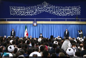 دیدار شرکت‌کنندگان در مسابقات بین‌المللی قرآن با رهبر معظم انقلاب 