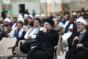 دیدار دبیرکل و کارکنان مجمع جهانی اهل بیت (ع) با سیدحسن خمینی