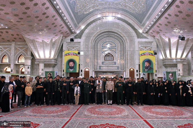 مراسم تجدید میثاق سازمان بسیج دانش آموزی با آرمان های امام خمینی (س)