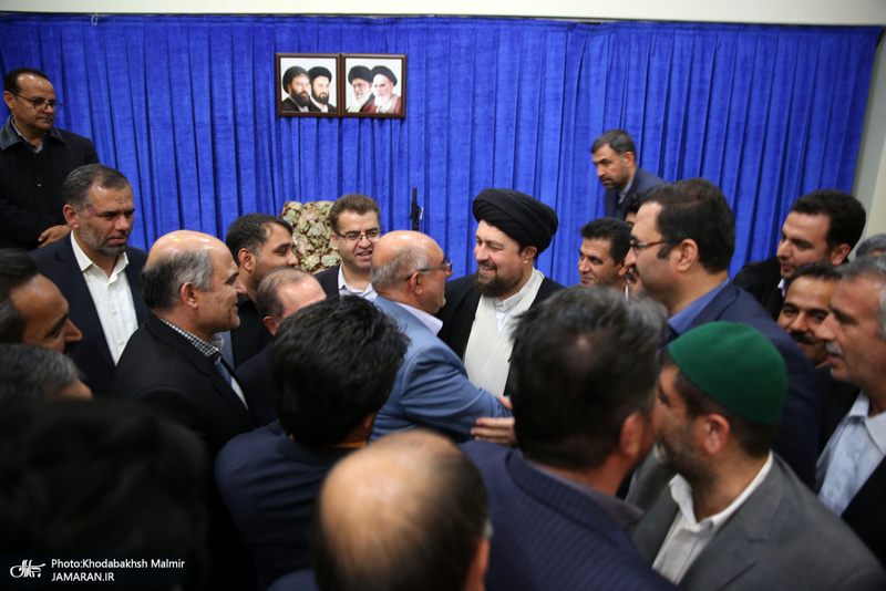 دیدار رئیس و اعضای شورای عالی استان ها با سید حسن خمینی