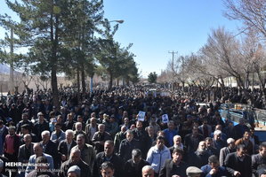 مراسم تشییع دو شهید امنیت در شهرضا‎
