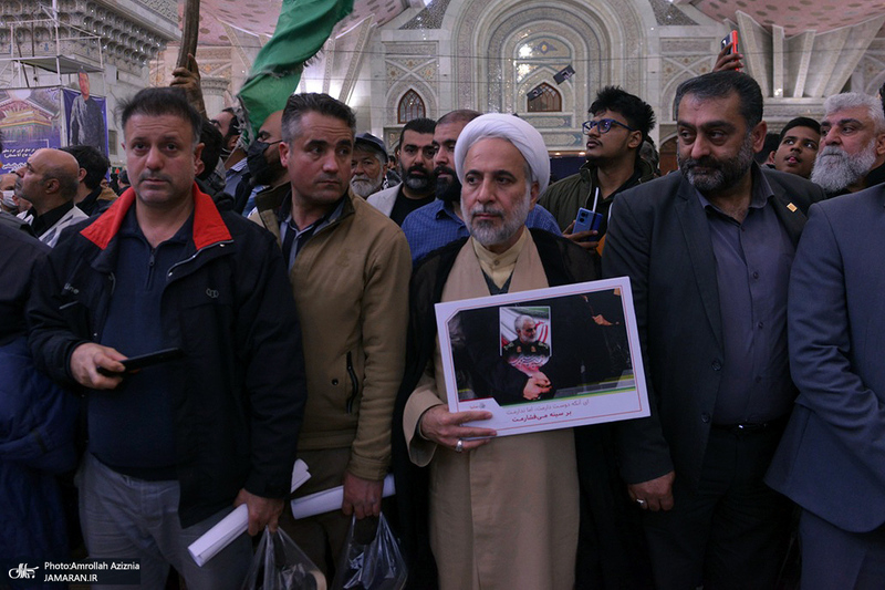 اجتماع بزرگ کارگران به مناسبت سالگرد شهادت حاج قاسم سلیمانی در حرم امام خمینی (س)