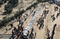 ۵۴ شهید مجهول الهویه امروز در غزه به خاک فلسطین سپرده شدند  (3)