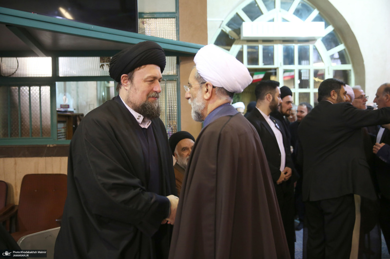 مراسم سالگرد رحلت آیت‌الله سید محمد موسوی بجنوردی در حسینیه جماران  -1