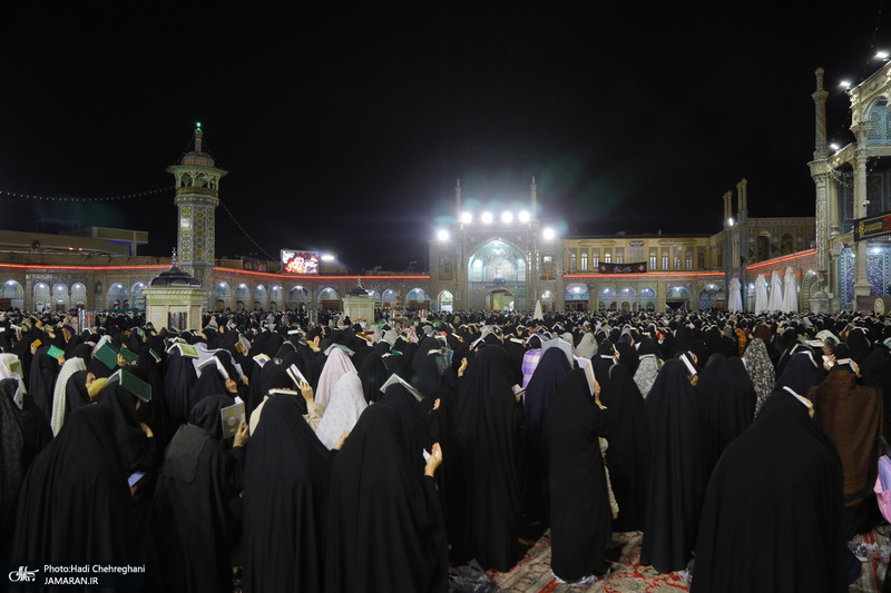 احیای شب بیست و سوم ماه رمضان در حرم مطهر حضرت معصومه (س)