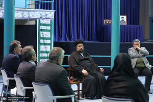 دیدار اعضای شورای مرکزی حزب اعتماد ملی با سید حسن خمینی