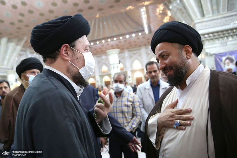 خاکسپاری پیکر حجت الاسلام و المسلمین سید محمود دعایی در حرم امام خمینی (س)