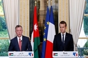 قدس محور دیدار رئیس‌جمهور فرانسه و پادشاه اردن