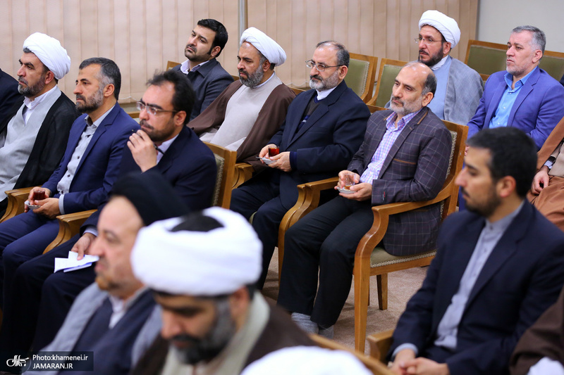 دیدار مسئولان دفتر تبلیغات اسلامی حوزه علمیه قم با رهبر معظم انقلاب اسلامی