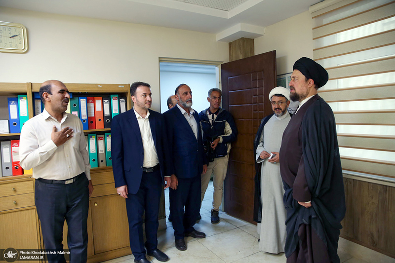 بازدید سید حسن خمینی از موسسه تنظیم و نشر آثار امام خمینی (س)