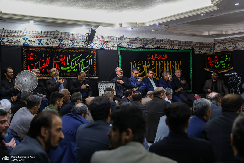 مراسم عزاداری حضرت اباعبدالله الحسین (ع) در دفتر حسن روحانی