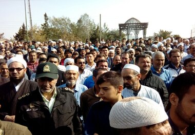 پیکر سرباز مرزبان شهید مهدی کلته درگمیشان تشییع شد