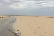 آبگرفتگی جاده ساحلی گناوه به بوشهر را مسدود کرد