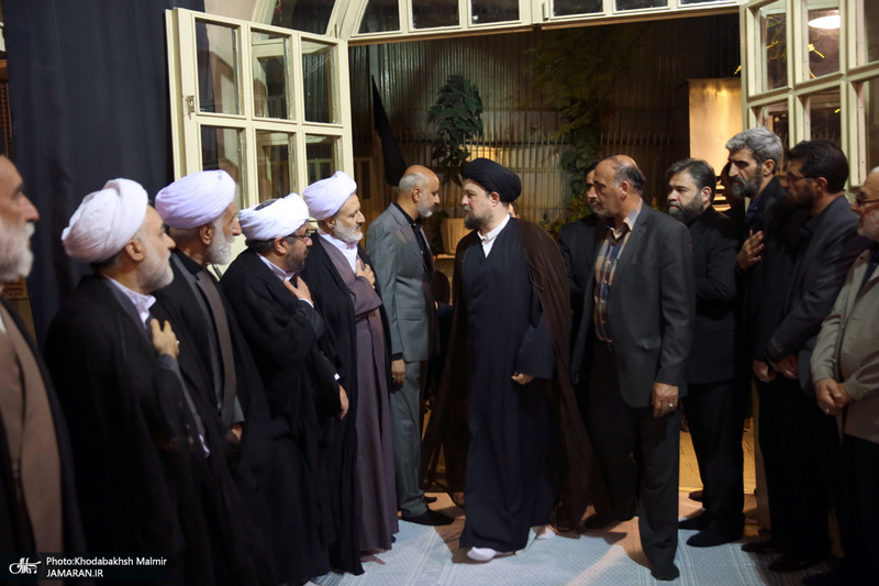 مراسم چهلمین روز مرحوم آیت الله صانعی در حسینیه جماران