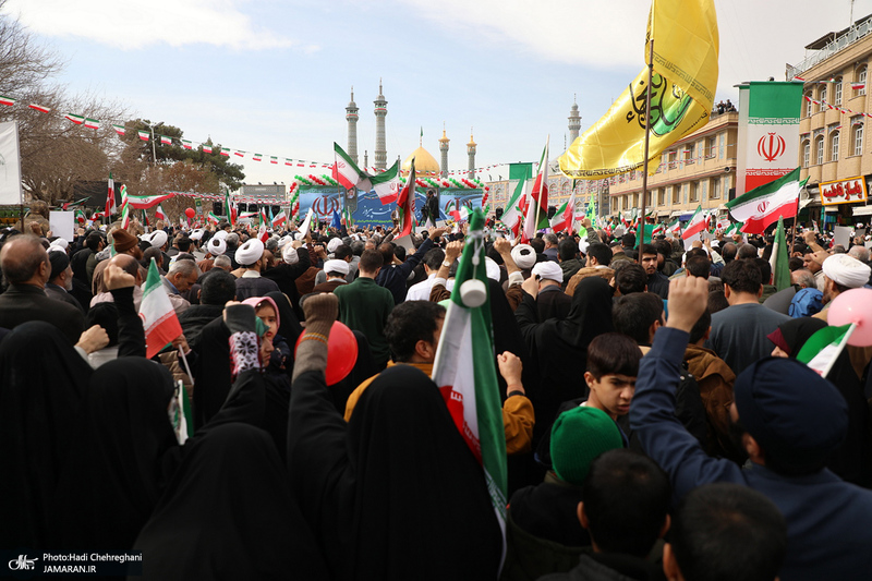 راهپیمایی 22 بهمن در قم