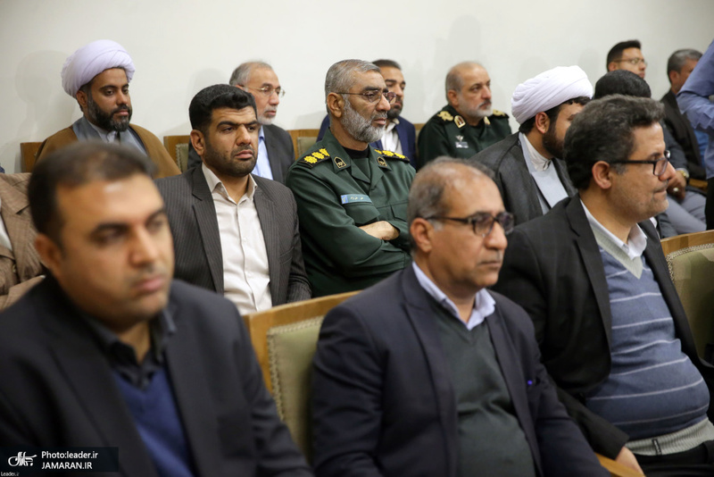 دیدار اعضای ستاد کنگره شهدای استان هرمزگان با رهبر معظم انقلاب