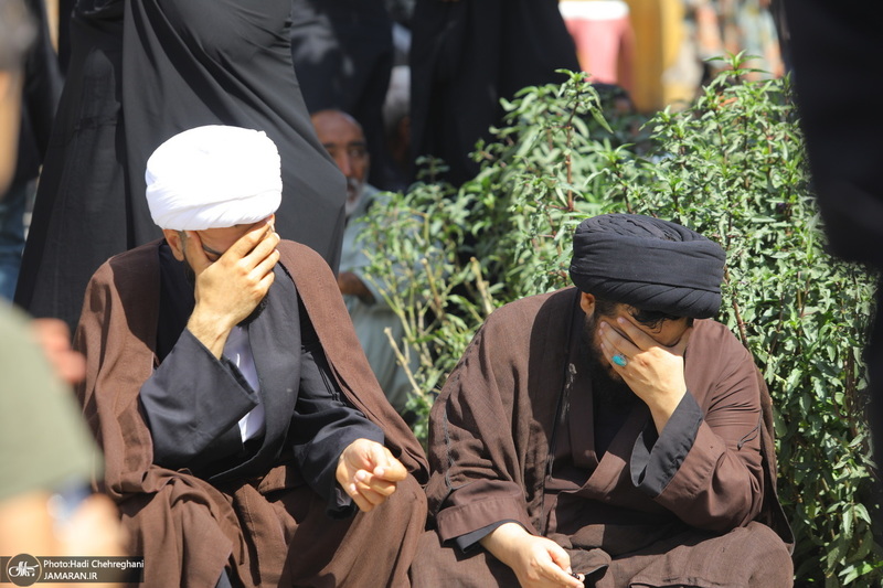 دسته عزاداری شهادت امام عسکری (ع) با حضور آیت‌الله العظمی وحید خراسانی