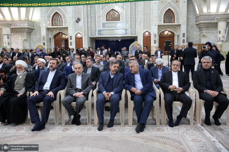 مراسم تجدیدمیثاق وزیر و معاونان وزارت امور خارجه با آرمان‌های امام خمینی