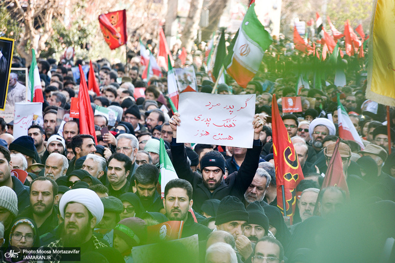  حضور میلیون ها تهرانی در تشییع پیکر مطهر سردار قاسم سلیمانی - 9 