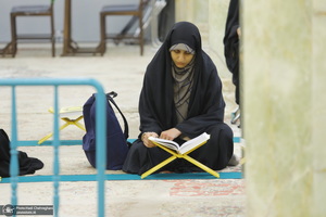 آیین ترتیل خوانی قرآن کریم در مسجد اعظم قم