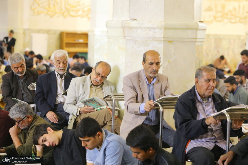 آیین ترتیل خوانی قرآن کریم در حرم حضرت معصومه (س)‎‎