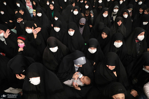 آخرین شب مراسم عزاداری حضرت فاطمه‌زهرا (س) در حسینیه امام خمینی