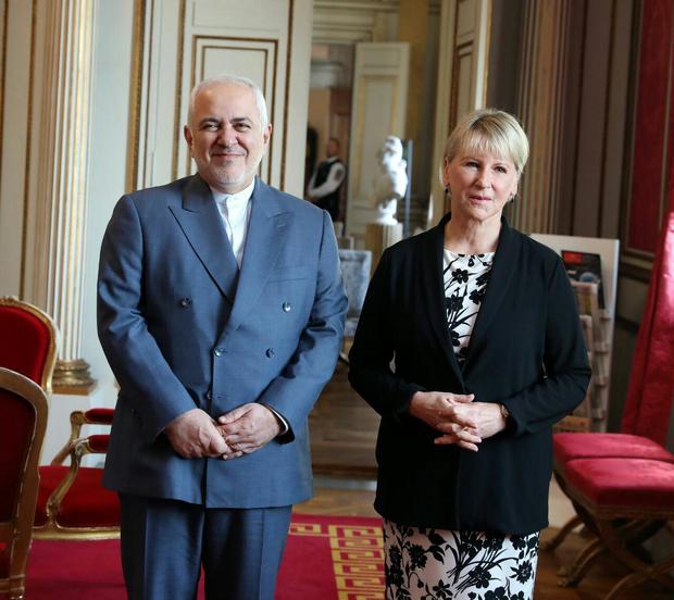 دیدار و گفتگوی ظریف با وزیر امور خارجه سوئد