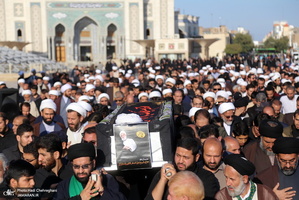 مراسم تشییع و خاکسپاری مرحوم آیت الله قاضی زاده اراکی(ره)