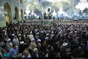 سخنرانی رهبر معظم انقلاب در اجتماع عظیم زائران و مجاوران حرم رضوی