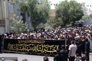 دسته عزای شهادت امام صادق(ع) با حضور آیت الله العظمی وحید خراسانی