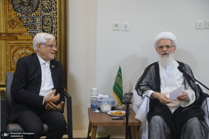 دومین روز سفر محمدرضا عارف به قم